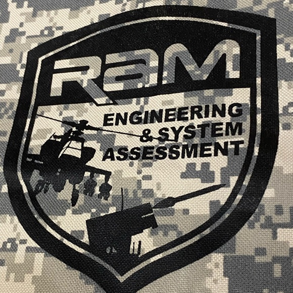 Digital Camouflage Drawstring Backpack Bag with Military Helicopter 🚁 - Picture 2 of 7